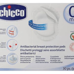 Chicco Natural Feeling Antibacterial Breast Pads - 60 Pieces-2056