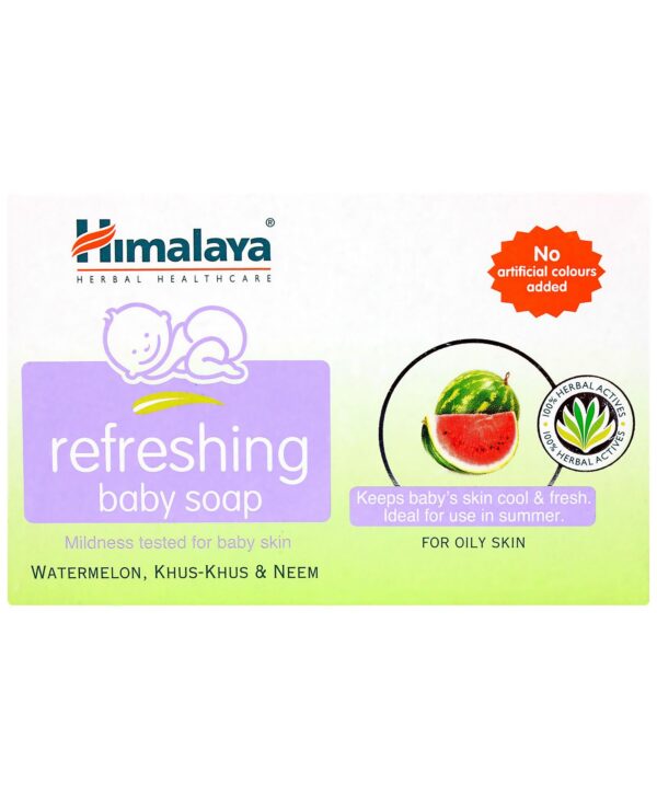 Himalaya Refreshing Baby Soap - 125 Gm (Watermelon)-1606