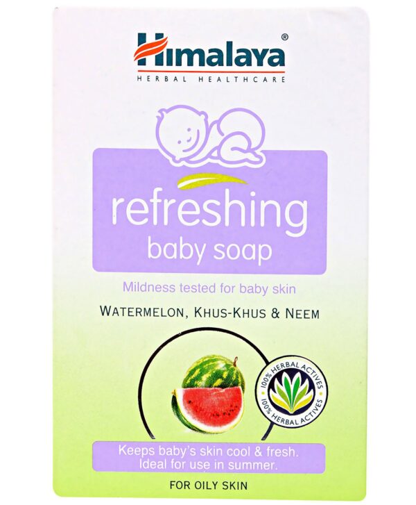 Himalaya Refreshing Baby Soap - 125 Gm (Watermelon)-1604