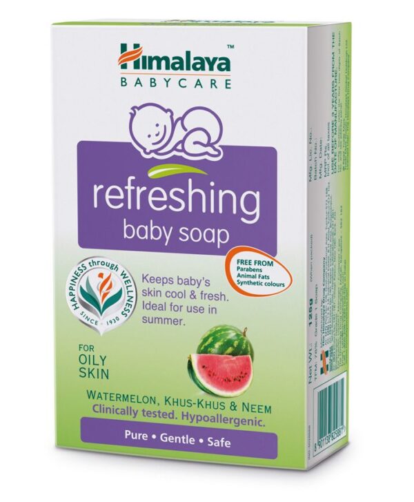 Himalaya Refreshing Baby Soap - 125 Gm (Watermelon)-0