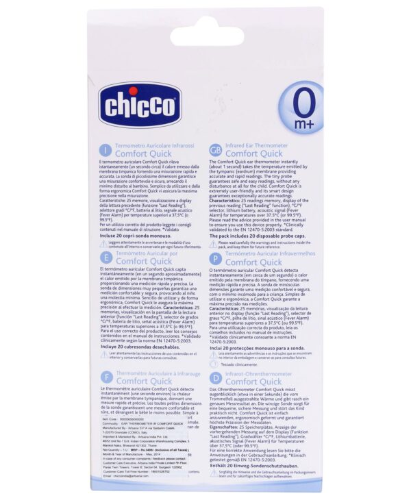 Chicco Comfort Quick Infrared Ear Thermometer-2164