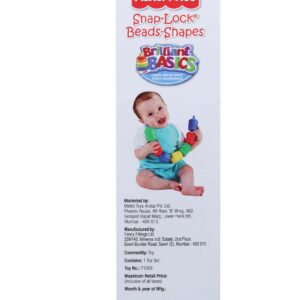 Fisher Price Brilliant Basics Snap Lock Bead Shapes - Multicolor-1434