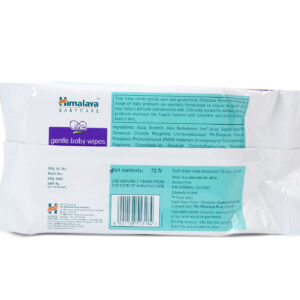 Himalaya Herbal Gentle Baby Wipes - 72 Pieces-11817