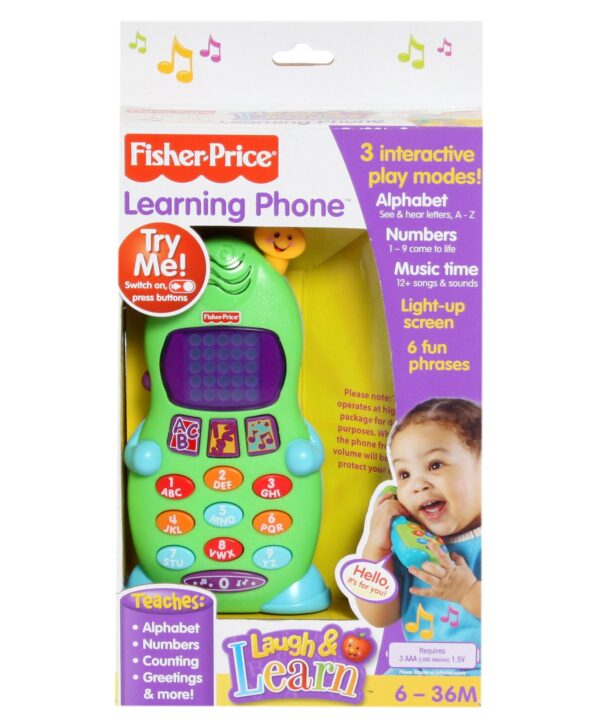 Fisher Price Learning Mobile Phone - Green-1529