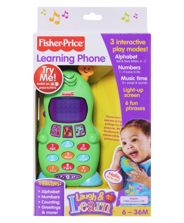 Fisher Price Learning Mobile Phone - Green-0