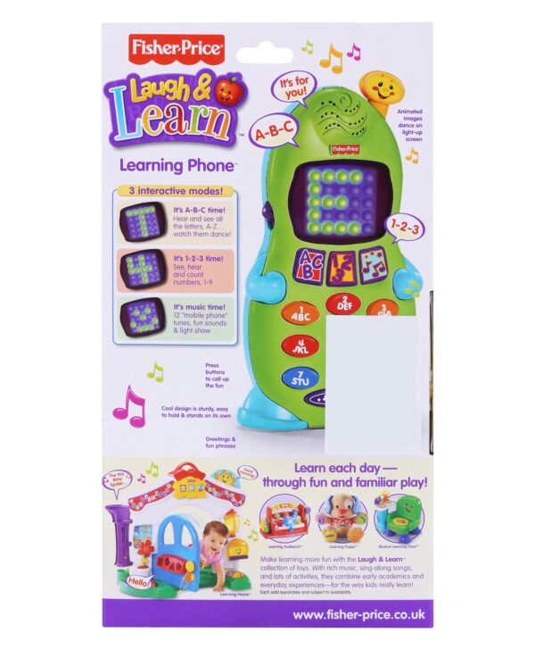 Fisher Price Learning Mobile Phone - Green-1531