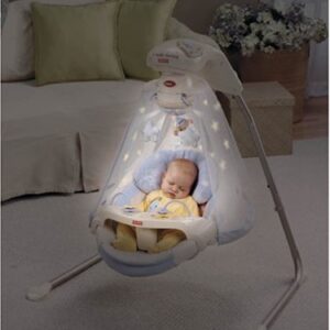 Fisher Price Star Light Papasan Cradle Swing-1680