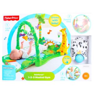 Fisher Price 3 In 1 Musical Play Gym Rain Forest Theme-0