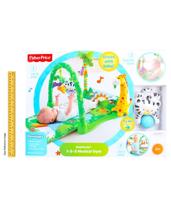 Fisher Price 3 In 1 Musical Play Gym Rain Forest Theme-1402