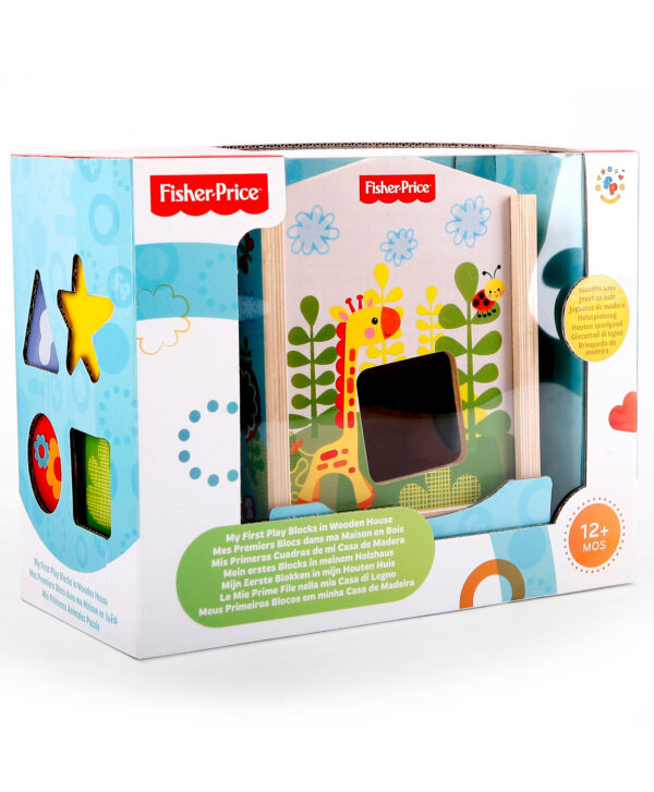 Fisher Price My First Blocks in Wooden House - Multicolor-0