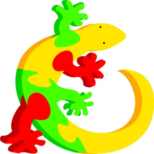 Kinder Creative Lizard Jigsaw Puzzle-0