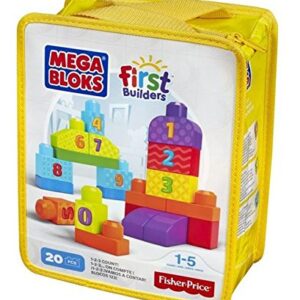 Mega Bloks First Builders 123 Count 20 Pieces - Multi Color-1173