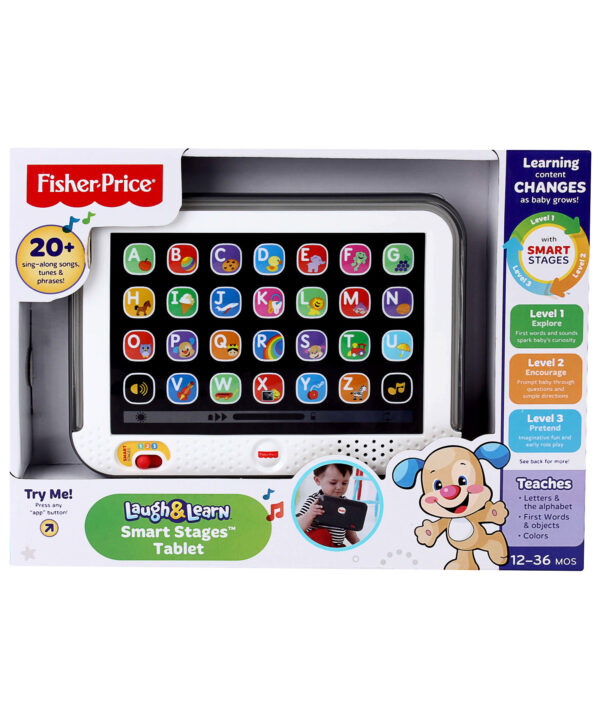 Fisher Price Laugh And Learn Smart Stages Touch Screen Tablet - Black-1507