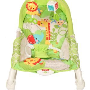 Fisher Price New Born To Toddler Portable Rocker With Free Diaper Bag - Green-1660