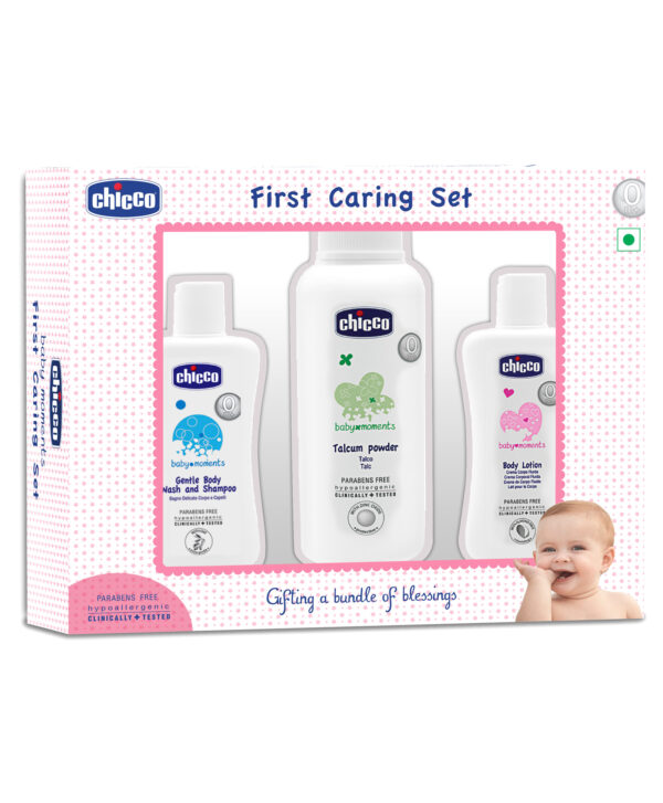 Chicco First Caring Set for Newborns - Pack of 3-2120