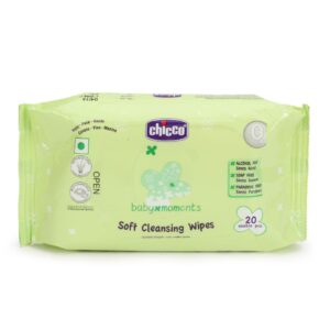 Chicco Baby Moments Soft Cleansing Wipes - 20 Wipes-0