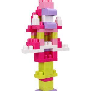 Mega Bloks First Builders Big Building Bag Pink - 80 Pieces-1193