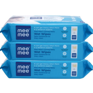 Mee Mee Caring Baby Wet Wipes with Aloe Vera Pack of 3 - 72 pcs-23100