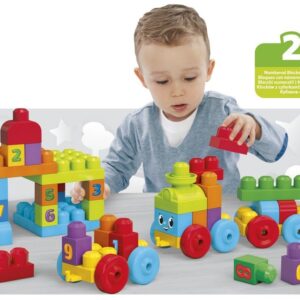 Mega Bloks First Builders 123 Learning Train 50 Pcs - Multicolor-1210