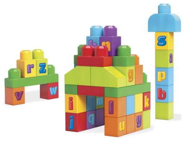 Mega Bloks First Builders ABC Spell 40 Pieces - Multi Color-0