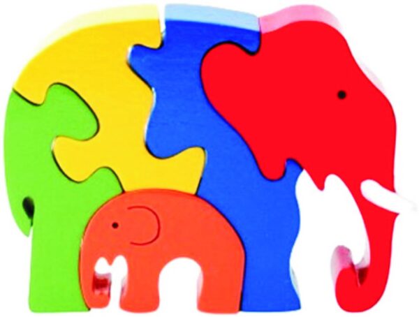 Kinder Creative Elephant Jigsaw Puzzle-0