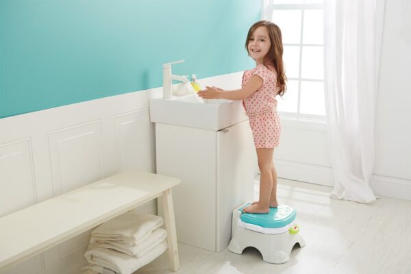 Fisher Price Royal Step Stool Potty - Grey & Blue-1775