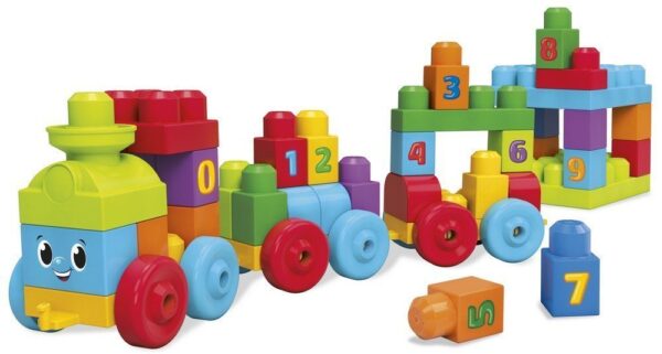 Mega Bloks First Builders 123 Learning Train 50 Pcs - Multicolor-0