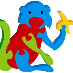 Kinder Creative Monkey Jigsaw Puzzle - Multicolor-0