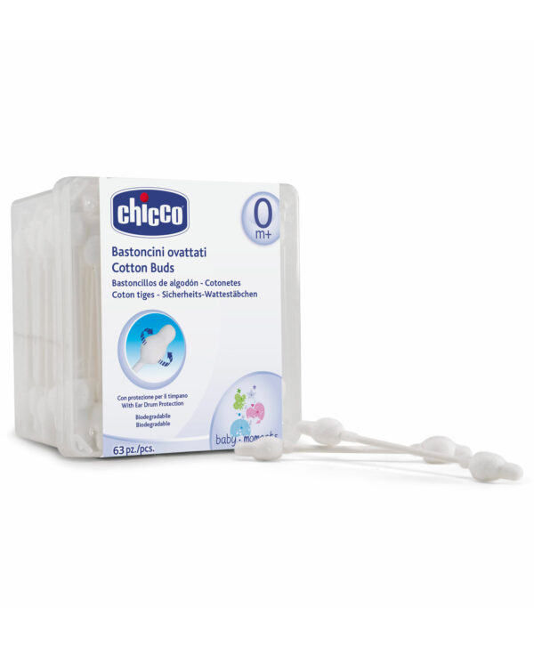 Chicco Cotton Buds - 63 Pieces-0