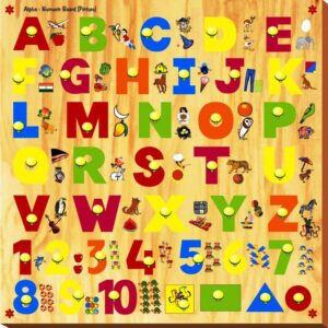 Kinder Creative Alpha Numeric Board With Knob-0