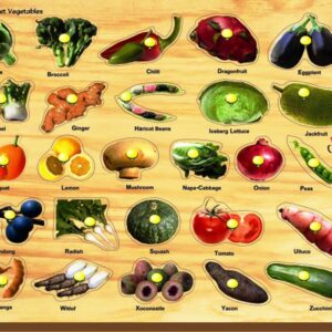 Kinder Creative Alphabet Vegetables with Knob-0