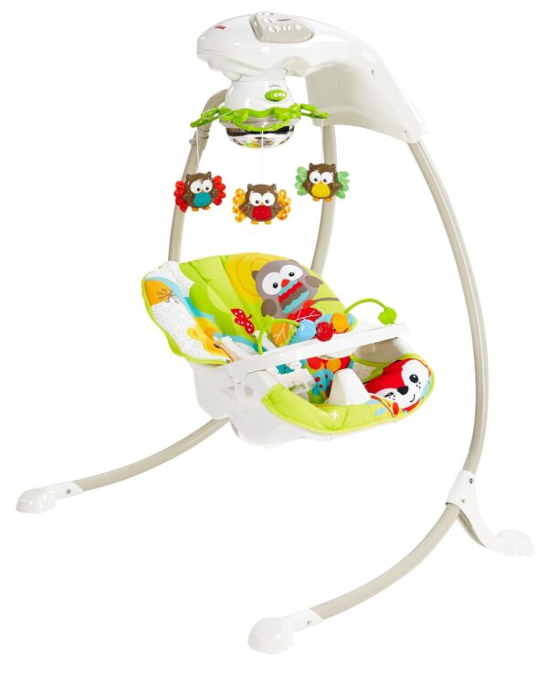 Fisher Price Woodland Friends Cradle and Swing - Multicolor-1674