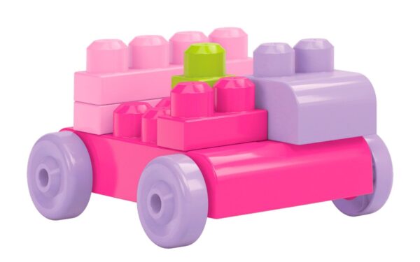 Mega Bloks First Builders Big Building Bag Pink - 80 Pieces-1191