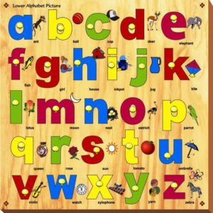 Kinder Creative Lower Alphabet with Knobs-0