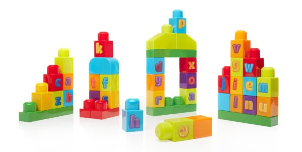 Mega Bloks First Builders ABC Spell 40 Pieces - Multi Color-1169