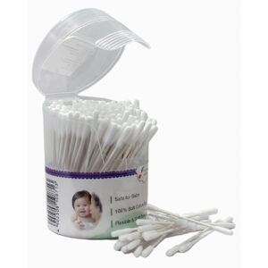 Pigeon Cotton Swabs Thin Stem, 200Pcs/Hinged Case-24813