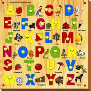 Kinder Creative Capital Alphabet with Knob-0