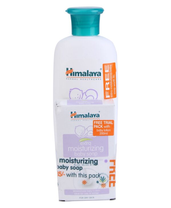 Himalaya Herbal Baby Lotion 200 ml Plus Cream 100 gm Combo-1646