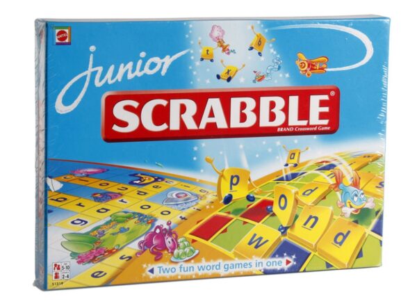 Mattel Junior Scrabble - Brand Crossword Game-0