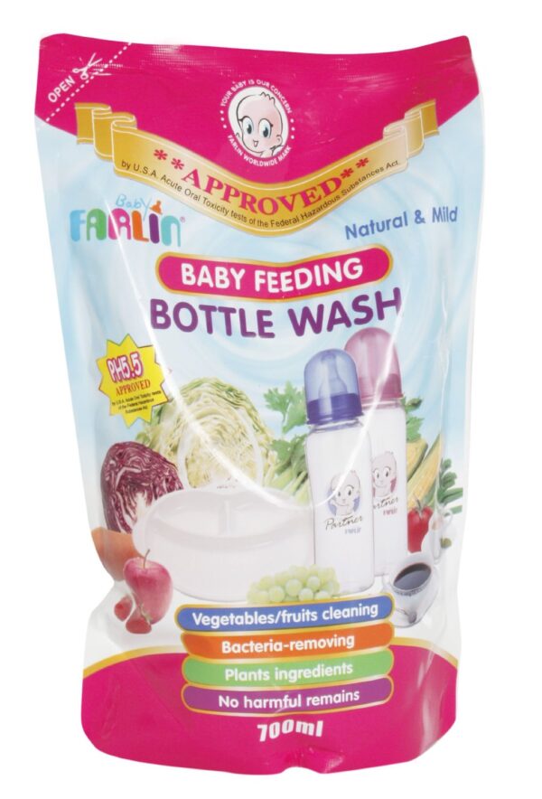 Farlin Anti-Bacterial Baby Liquid Cleanser for Fruits, Bottles, Accessories & Toys (700ml Refill pack)-0