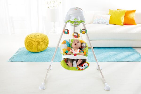 Fisher Price Woodland Friends Cradle and Swing - Multicolor-1675