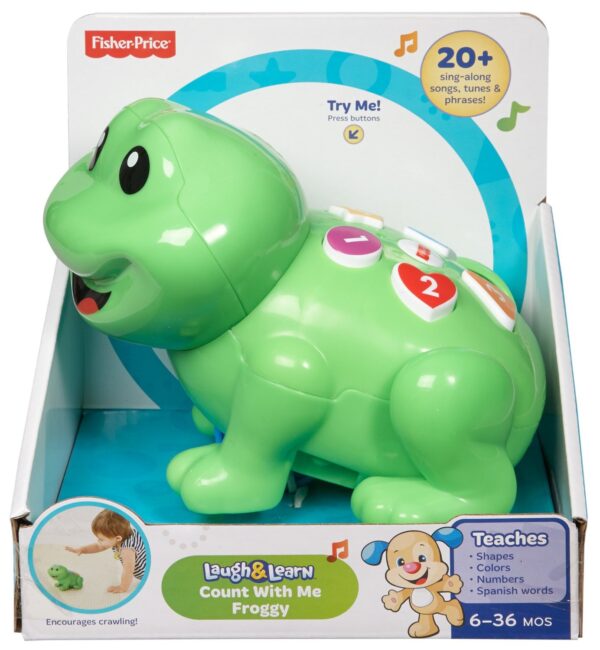 Fisher Price Laugh and Learn count with Me Froggy - Green-0