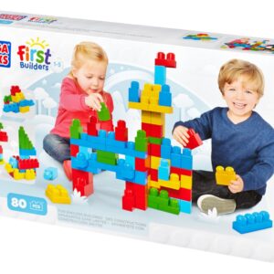 Mega Bloks First Builders Fun Endless Building 80 Pcs - Multi Color-1179