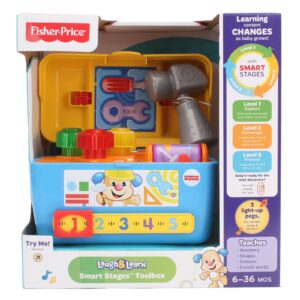 Fisher Price Laugh And Learn Smart Stages Toolbox Toy - Multicolor-0