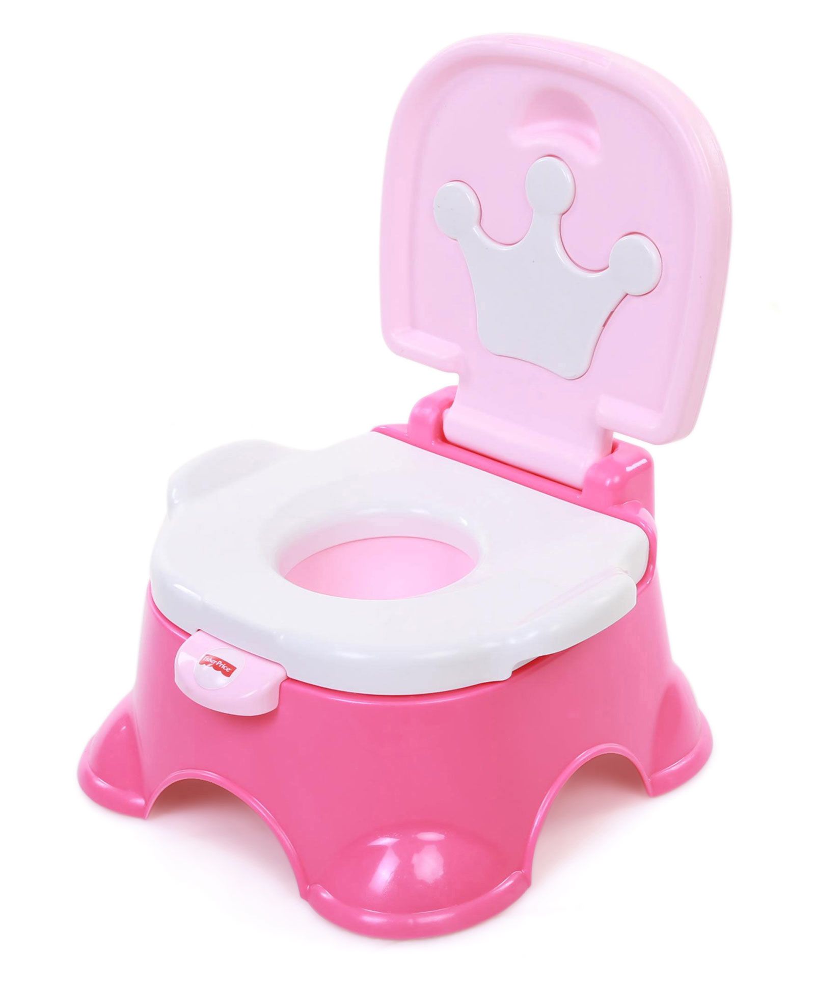 Fisher Price Pink Princess Step Stool Potty – Pink & White – Baby's World