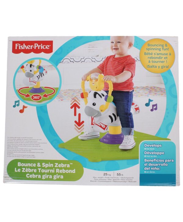 Fisher Price Bounce And Spin Zebra-1358