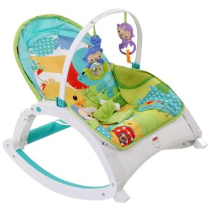 Fisher Price Rain Forest Friends Portable Rocker - Green And Blue-1668