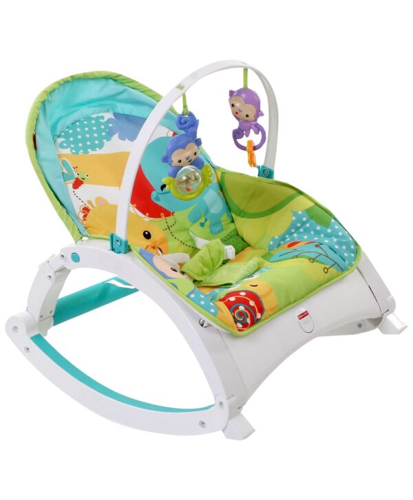 Fisher Price Rain Forest Friends Portable Rocker - Green And Blue-1668