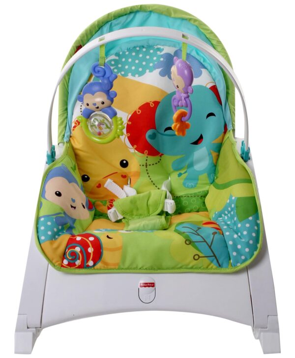 Fisher Price Rain Forest Friends Portable Rocker - Green And Blue-1669