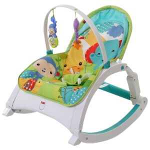 Fisher Price Rain Forest Friends Portable Rocker - Green And Blue-1671